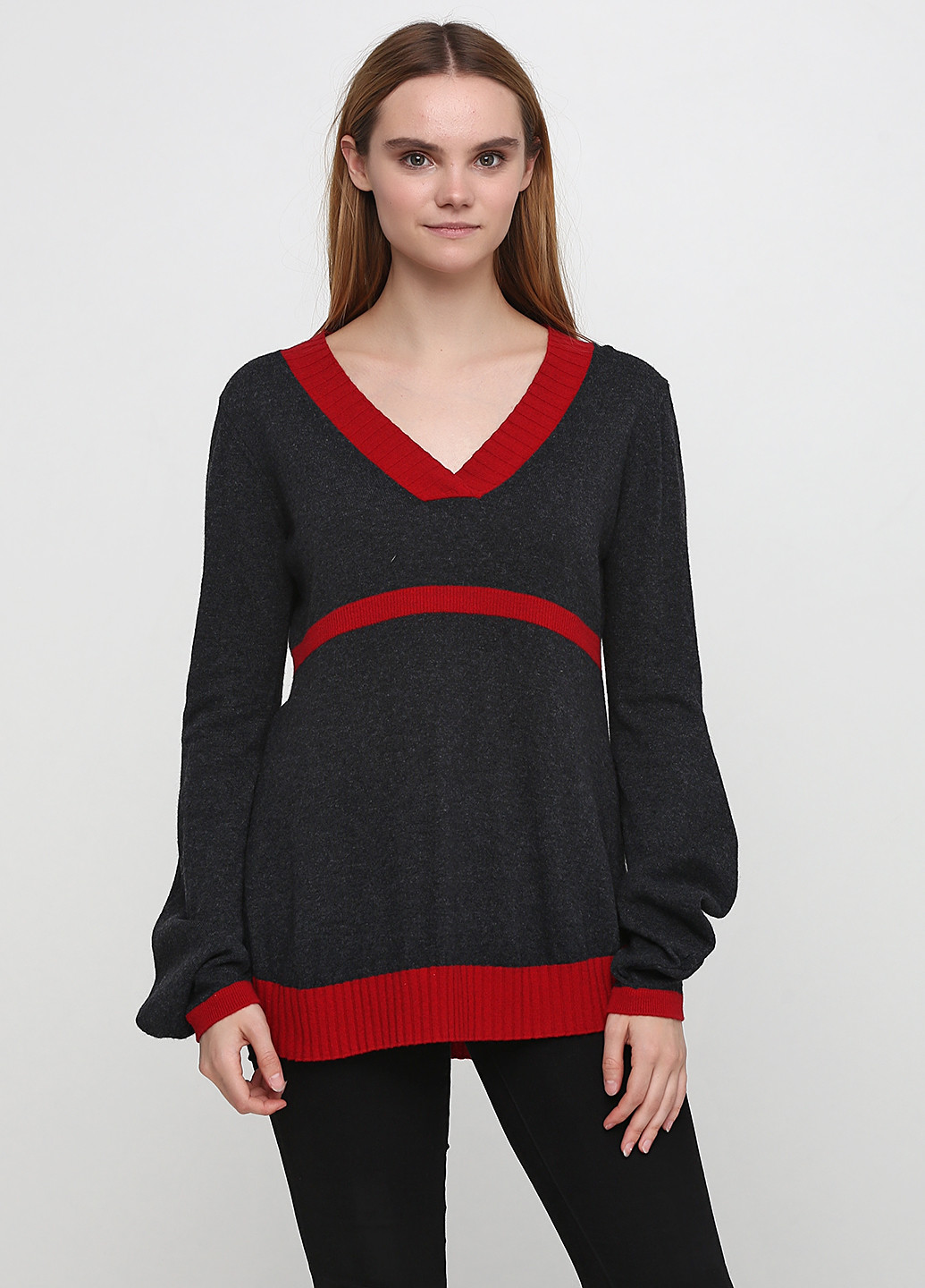 Грифельно-серый демисезонный пуловер пуловер Oblique