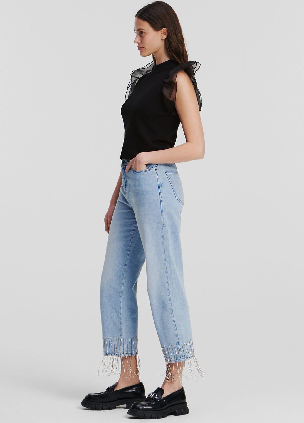 Чорна блуза Karl Lagerfeld