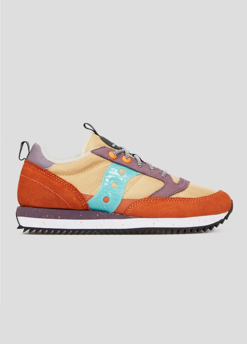 Коричневые всесезонные комбинированные кроссовки jazz peak Saucony