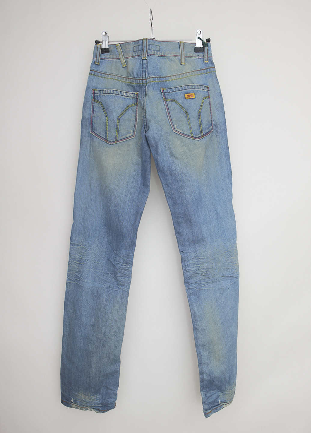 Голубые демисезонные прямые джинсы Miss Sixty
