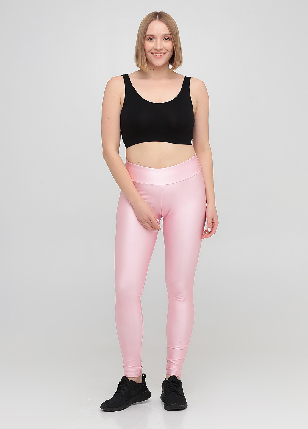 Светло-розовые демисезонные легинсы J.America