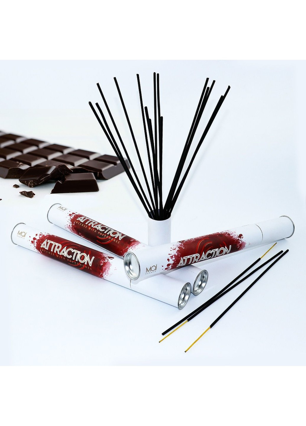 Ароматичні палички з феромонами і ароматом шоколаду Chocolate (20 шт) MAI (252431405)