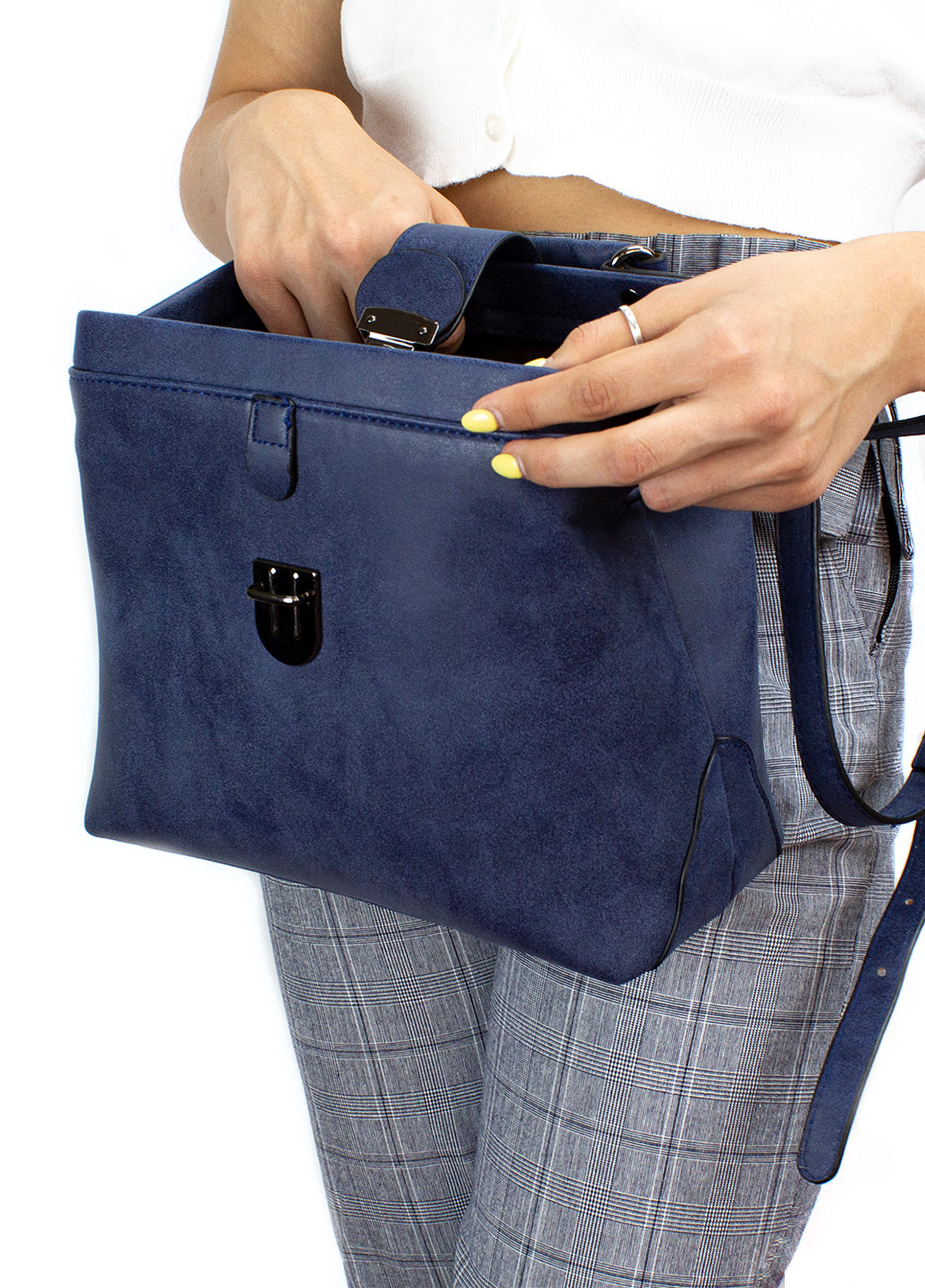 Женская сумка из качественной экокожи, темно-синяя Corze ab002 (225538352)
