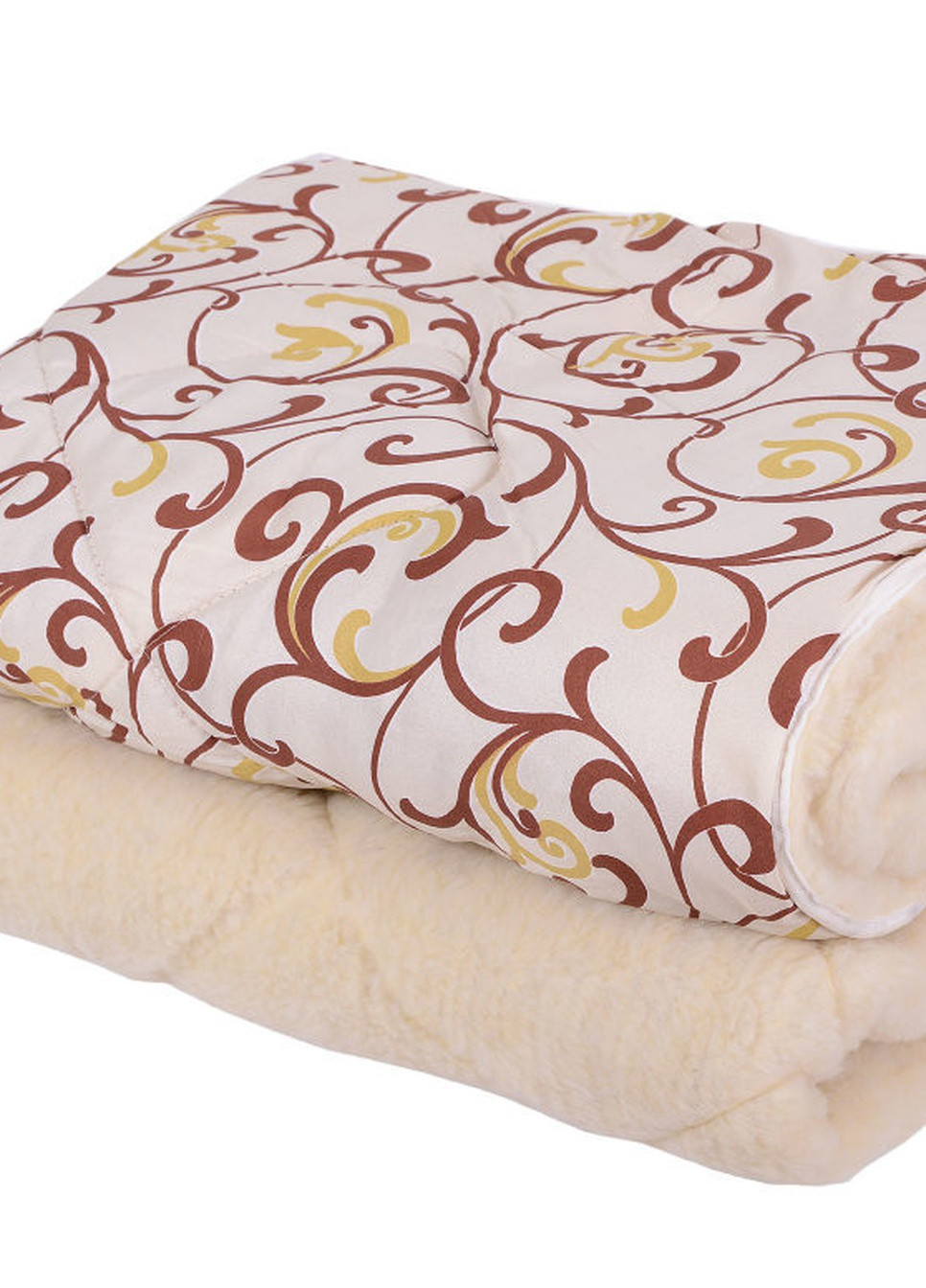 Одеяло ОТКРЫТОЕ овечья шерсть (Поликоттон) Двуспальное 180х210 51240 Moda (253613868)