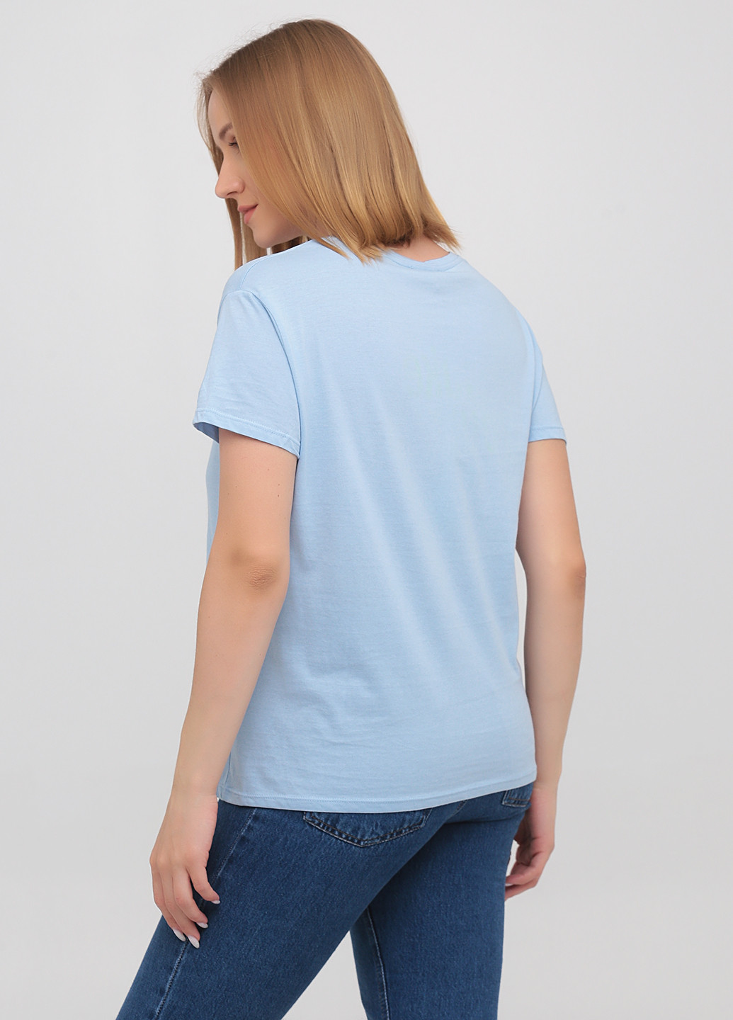 Блакитна літня футболка Alcott