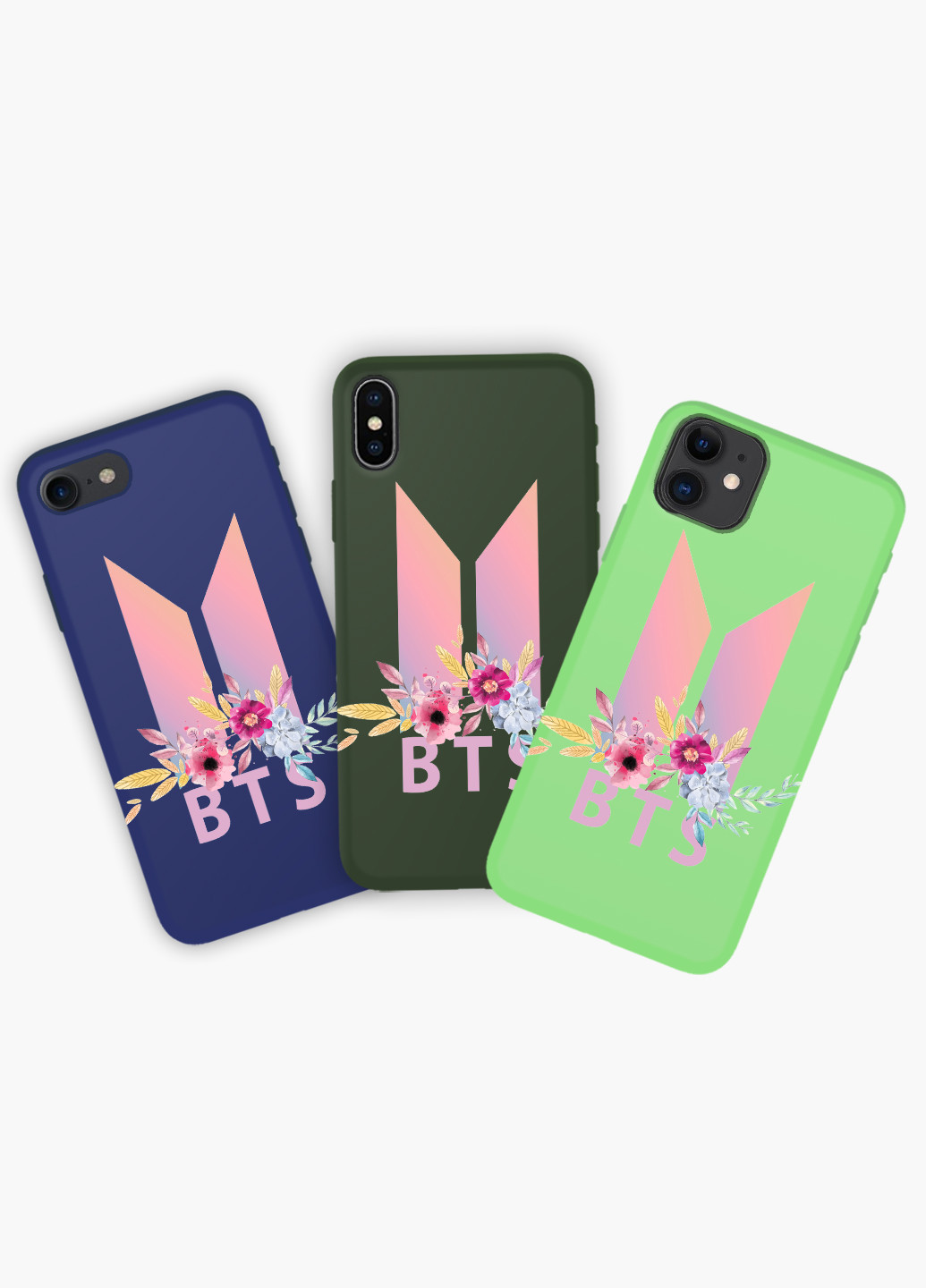 Чохол силіконовий Apple Iphone X БТС (BTS) (6129-1081) MobiPrint (219347366)