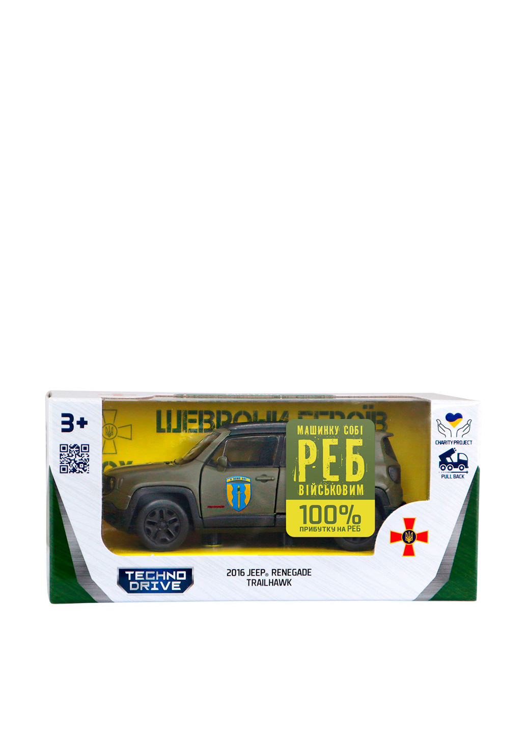 Автомодель Jeep Renegade Trailhawk Айдар, 6,8х15х7 см TechnoDrive (295743565)