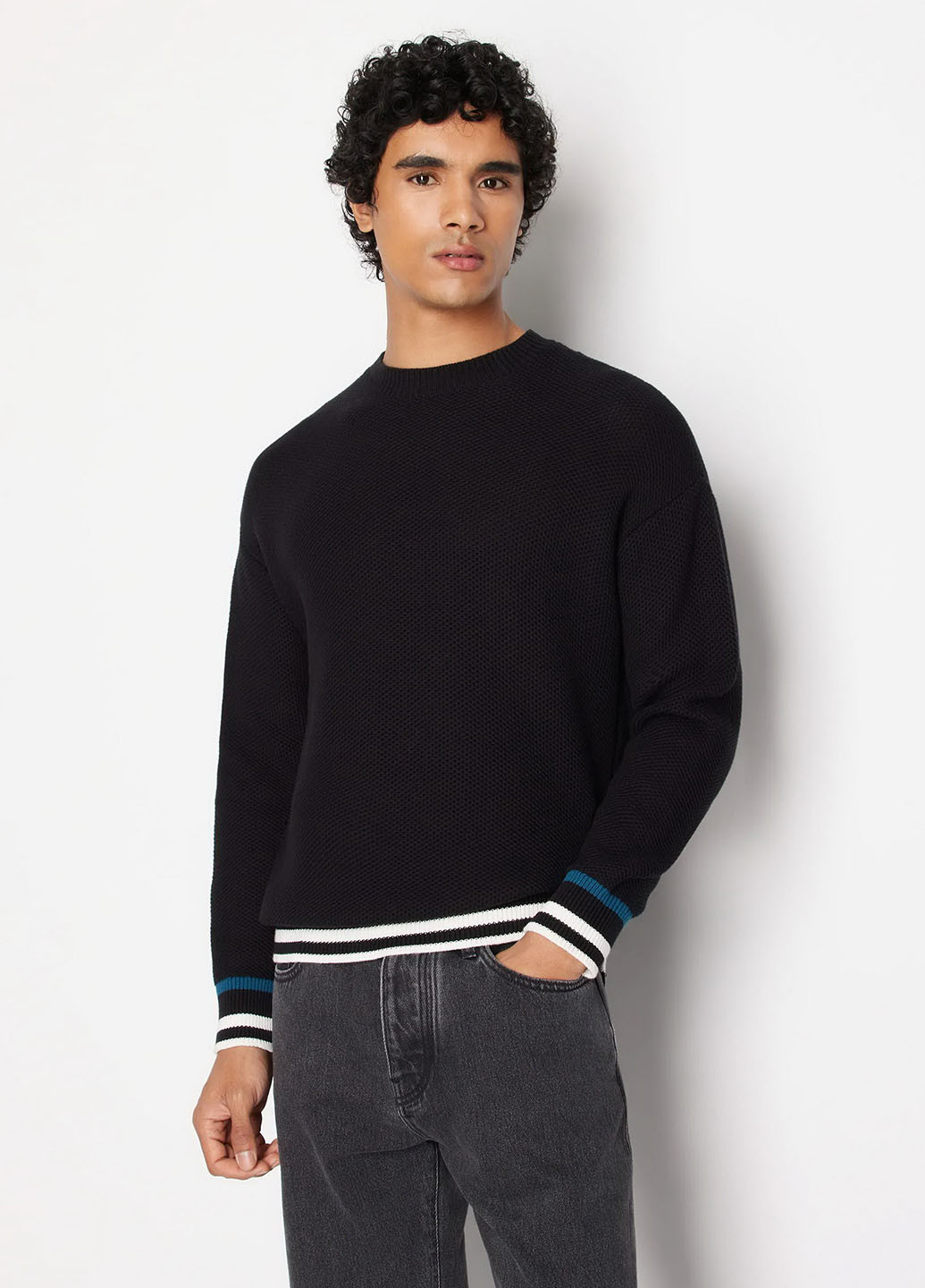 Чорний демісезонний джемпер джемпер Armani Exchange