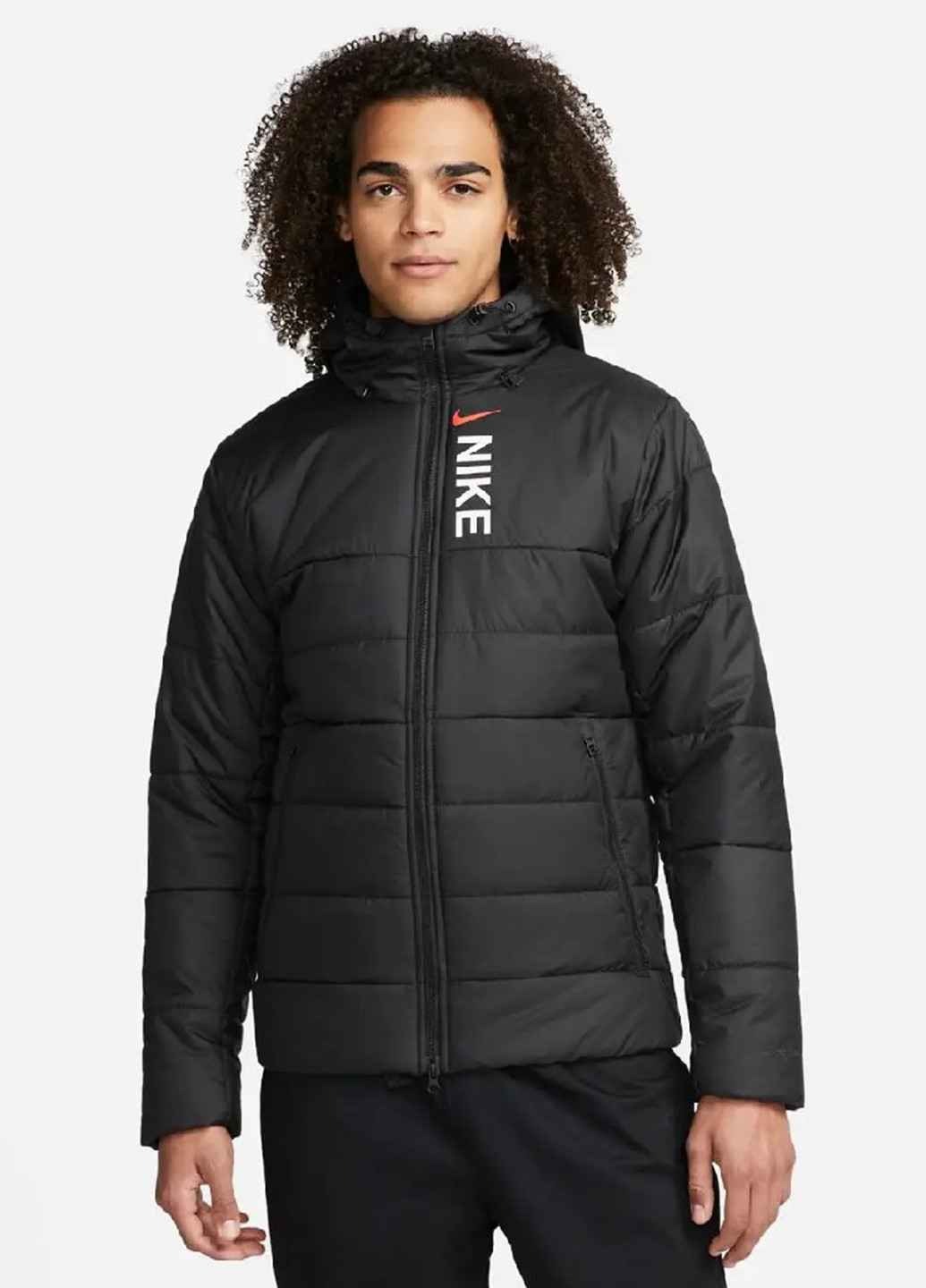 Черная демисезонная куртка Nike M NSW HYBRID SYN FILL JKT