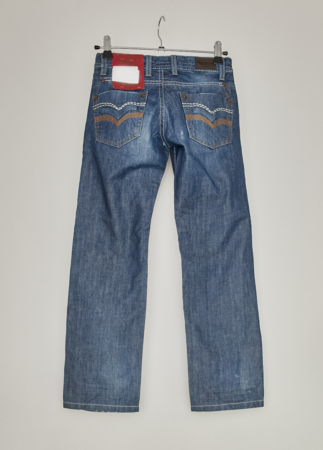 Синие демисезонные со средней талией джинсы Pepe Jeans