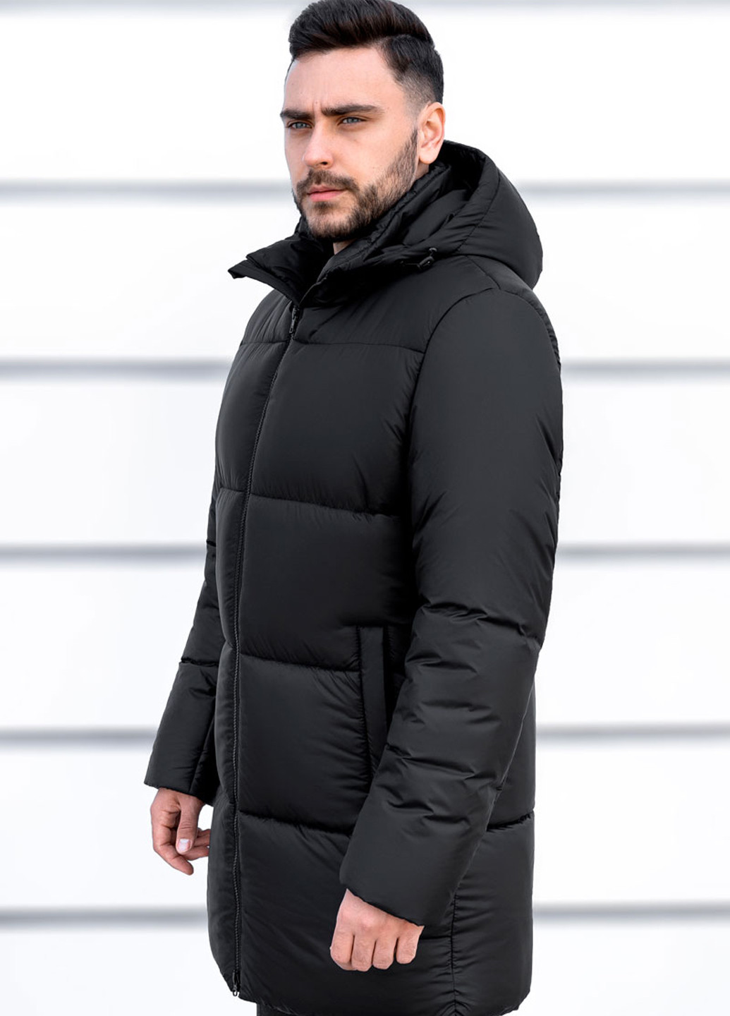 Черный зимний Пуховик Sun's House