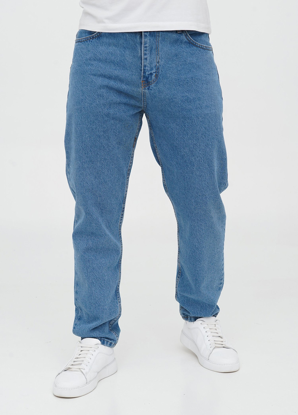 Синие демисезонные прямые джинсы Trend Collection