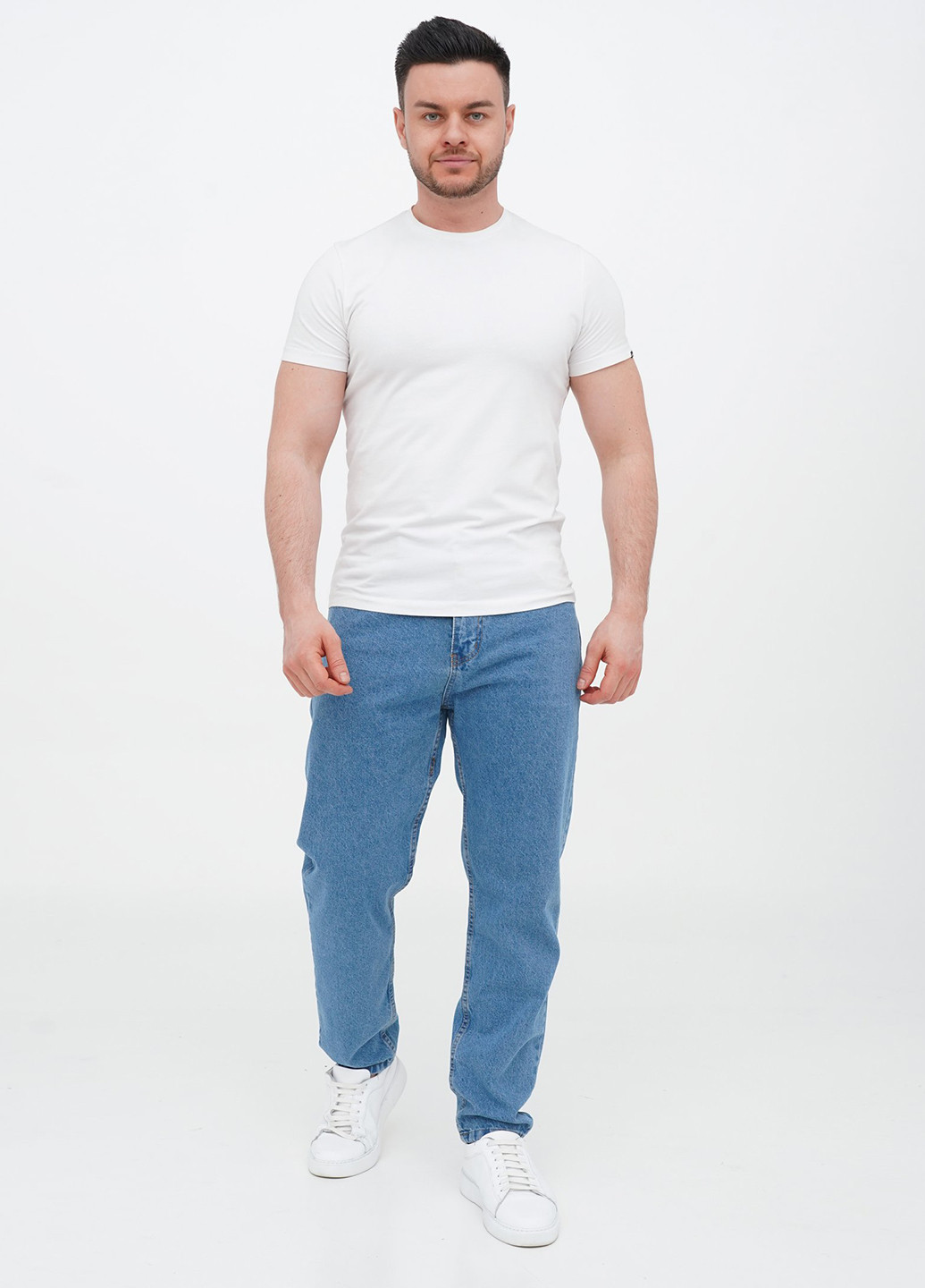 Синие демисезонные прямые джинсы Trend Collection