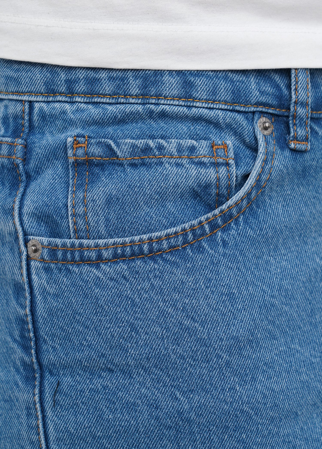 Синие демисезонные прямые джинсы Trend Collection