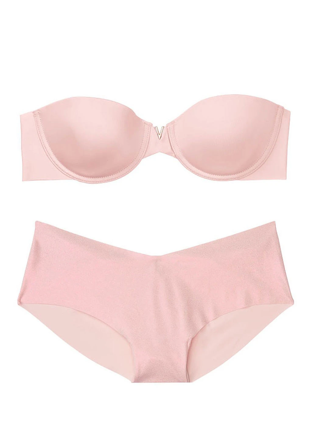 Светло-розовый демисезонный комплект (бюстгальтер, трусы) Victoria's Secret