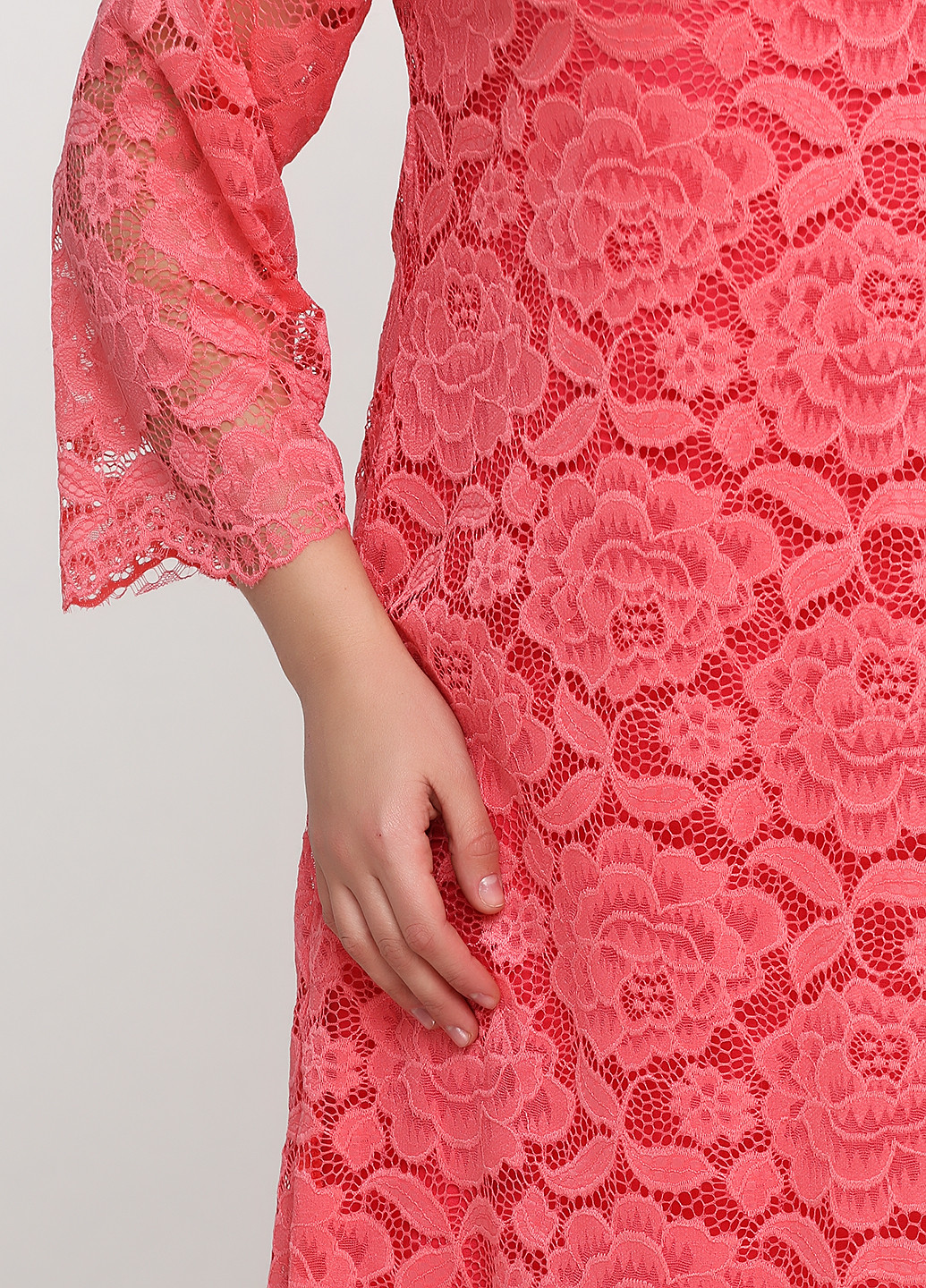 Рожева кежуал сукня на підкладі, а-силует Moda однотонна