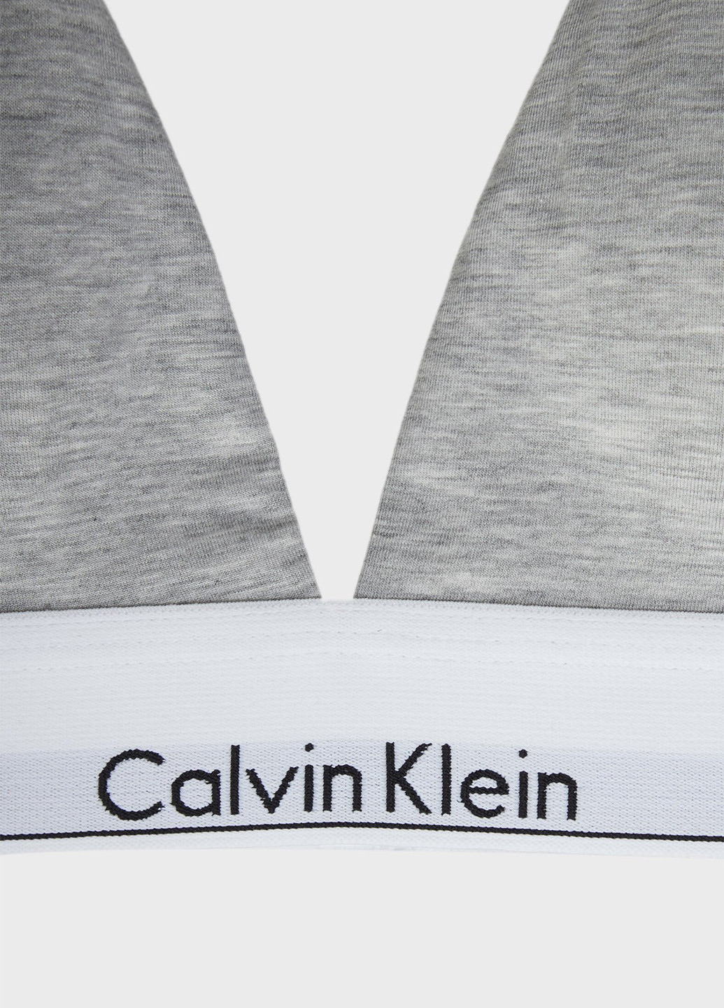 Сірий тріенджел бюстгальтер Calvin Klein без кісточок бавовна