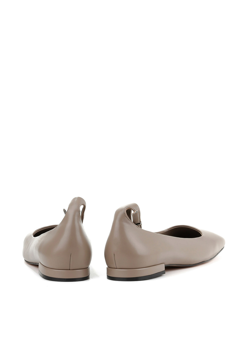 Женские балетки Le'BERDES | бежевые однотонные без декора натуральная кожа (294097548)