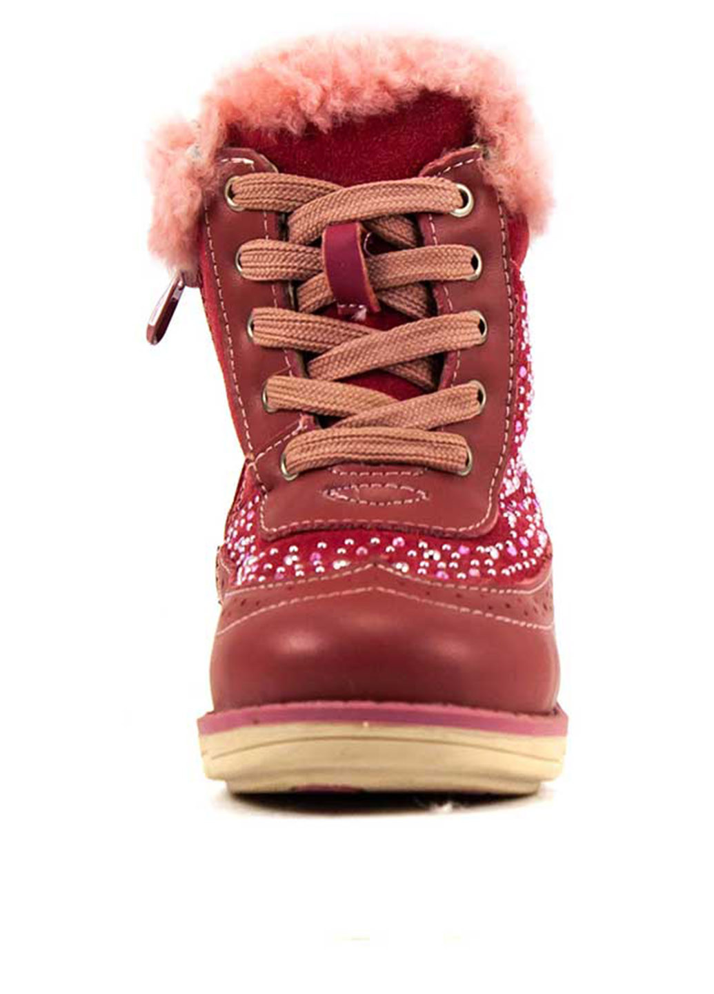 Темно-розовые кэжуал зимние ботинки Шалунишка