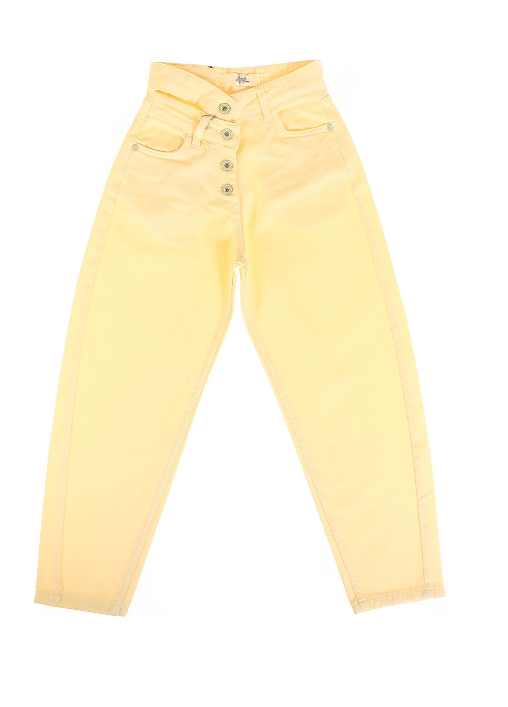 Желтые демисезонные зауженные, баллоны джинсы Cloise