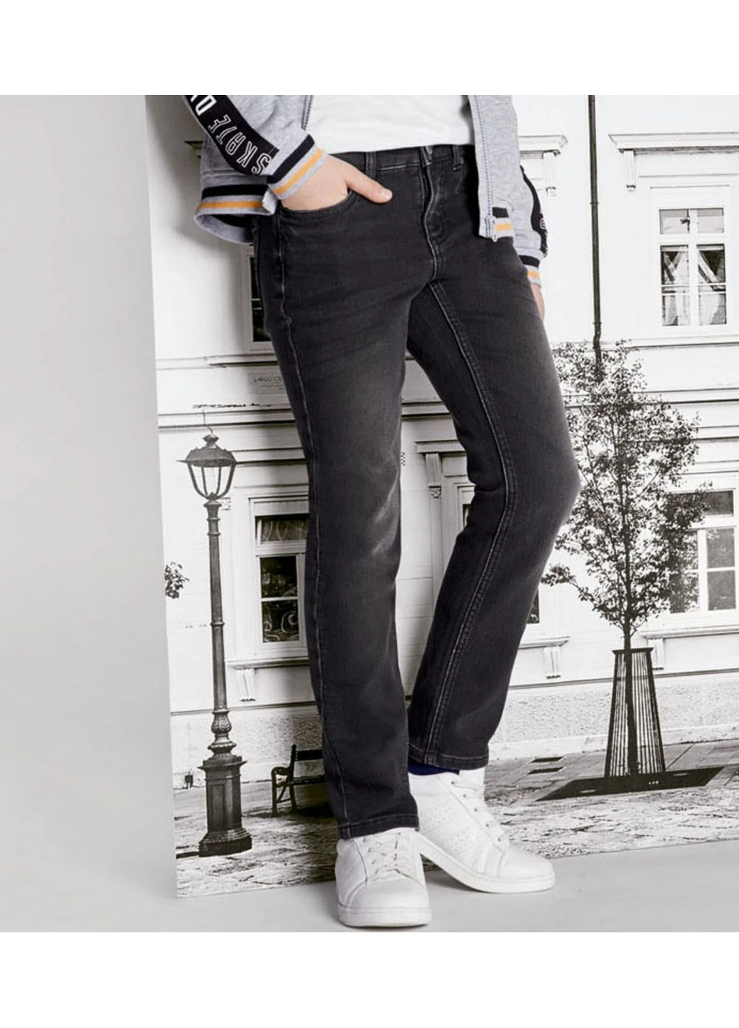 Синие демисезонные джинсы Pepperts