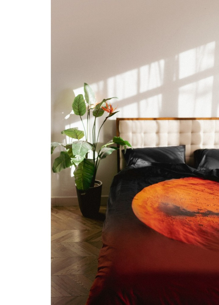 Дизайнерський комплект білизни (двоспальний євро) сатин Чоловіки з марсу by AndreTAN, розмір 220*240 SoundSleep (252408167)