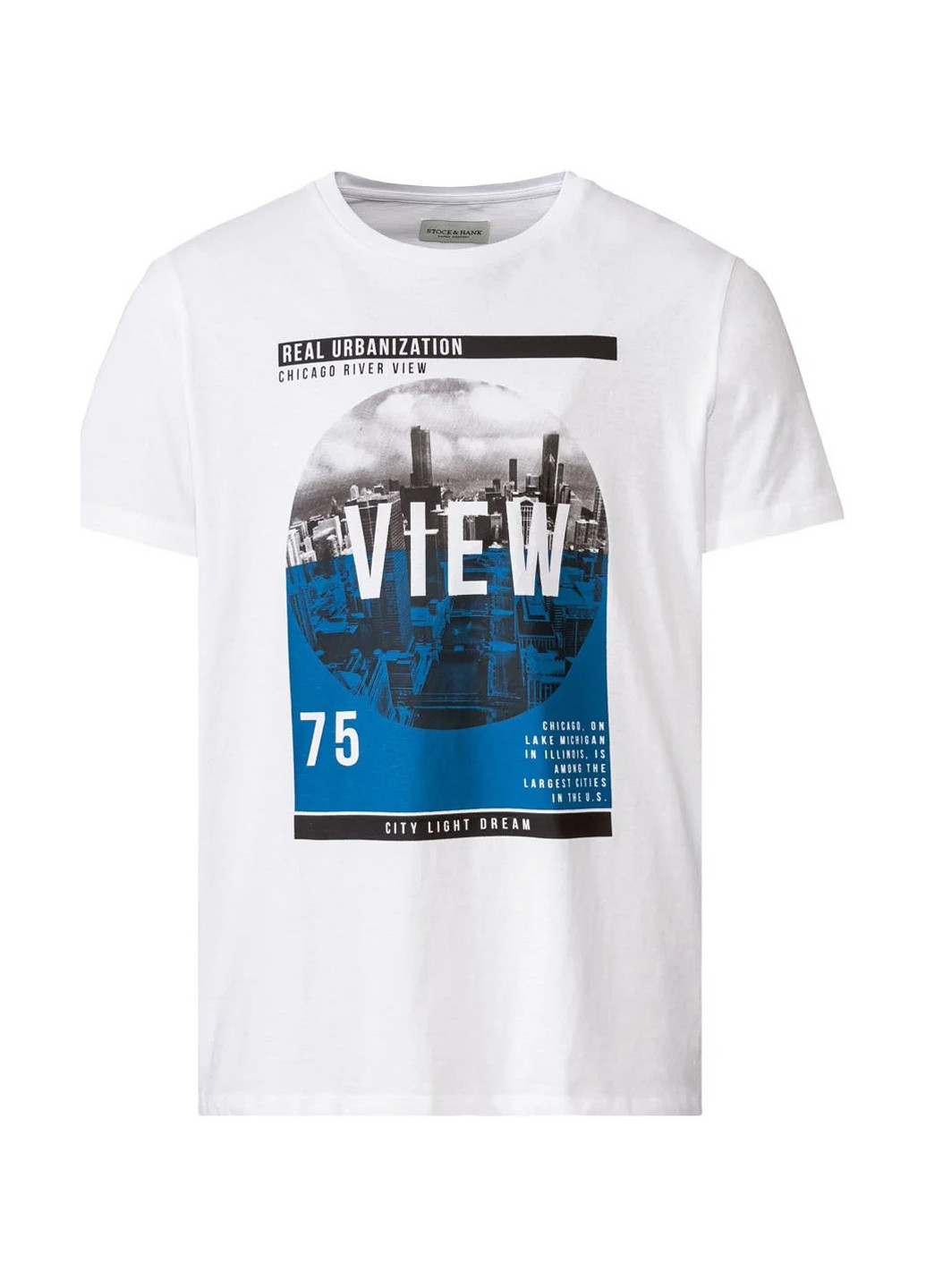 Белая футболка Stock & Hank