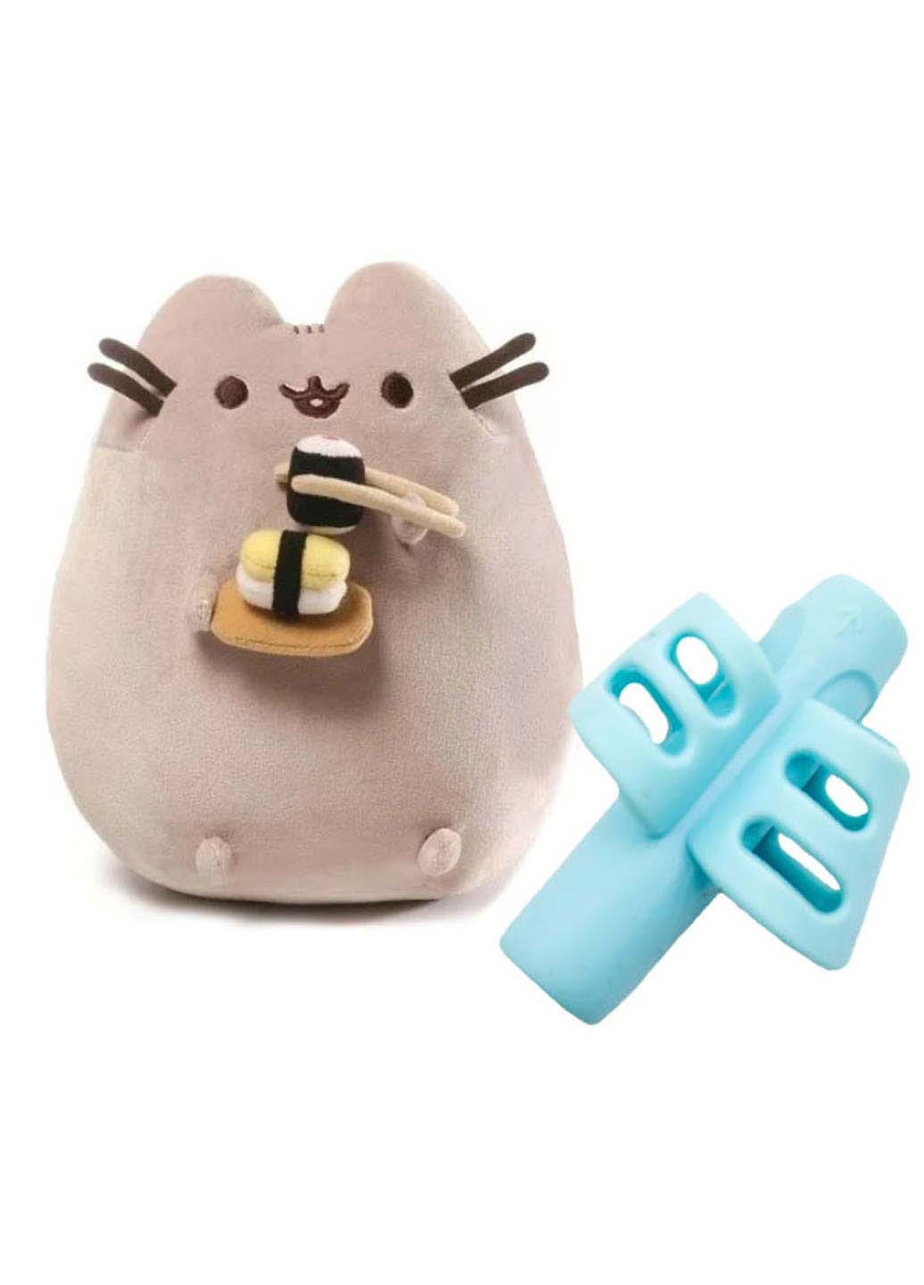 М'яка іграшка кіт із суші Пушин кет та насадка для правильного листа 18 х 15 см S&T (256543930)