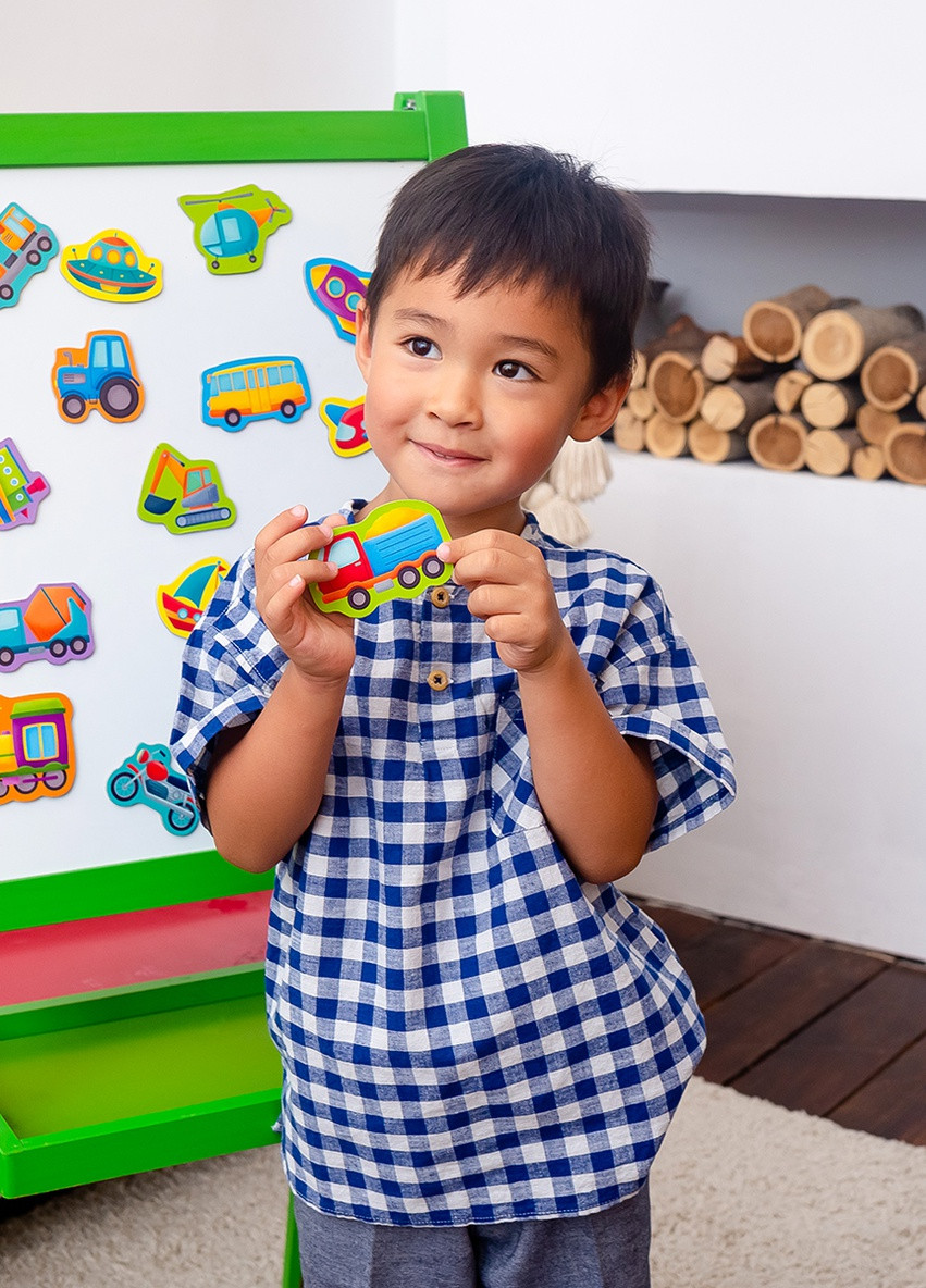 Набір магнітів "Транспорт" VT3106-26 (укр) Vladi toys (255374385)