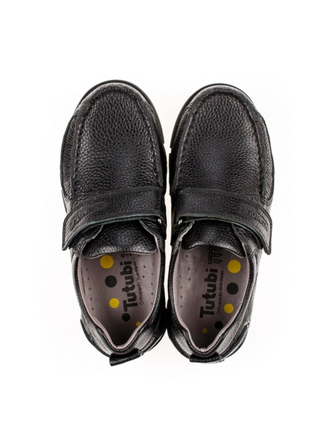 Черные школьные кожаные туфли Tutubi