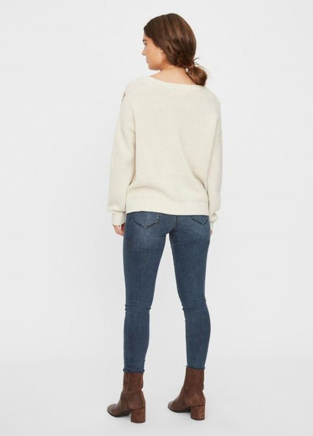 Комбинированный демисезонный пуловер пуловер Vero Moda