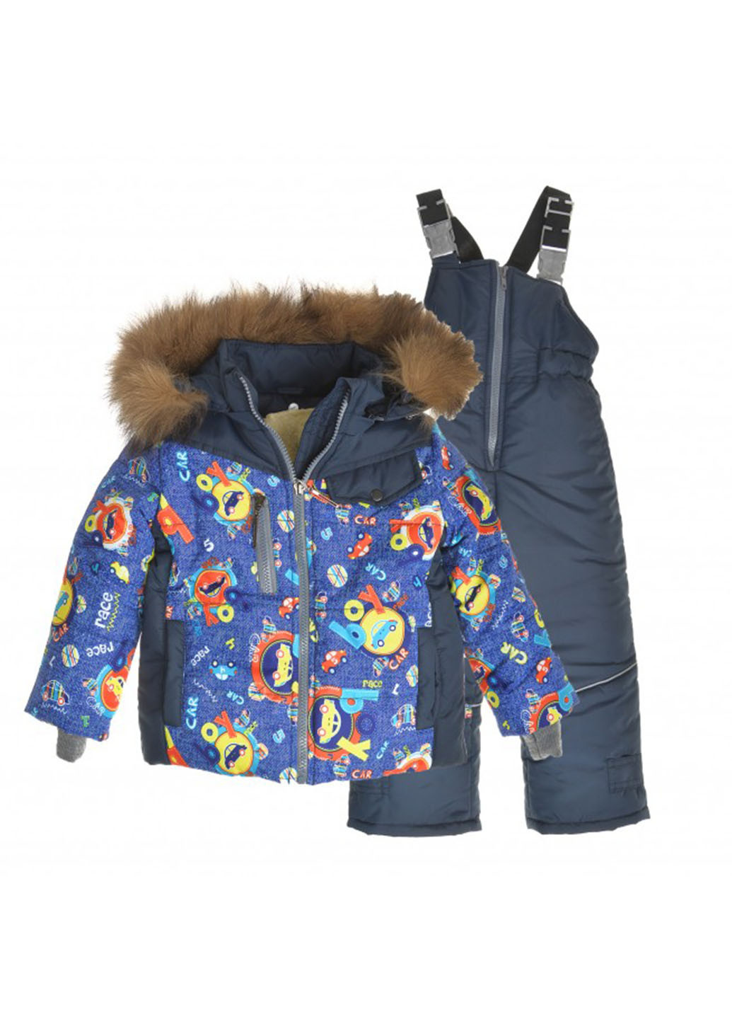 Синій зимній комплект (куртка, комбінезон) Dana