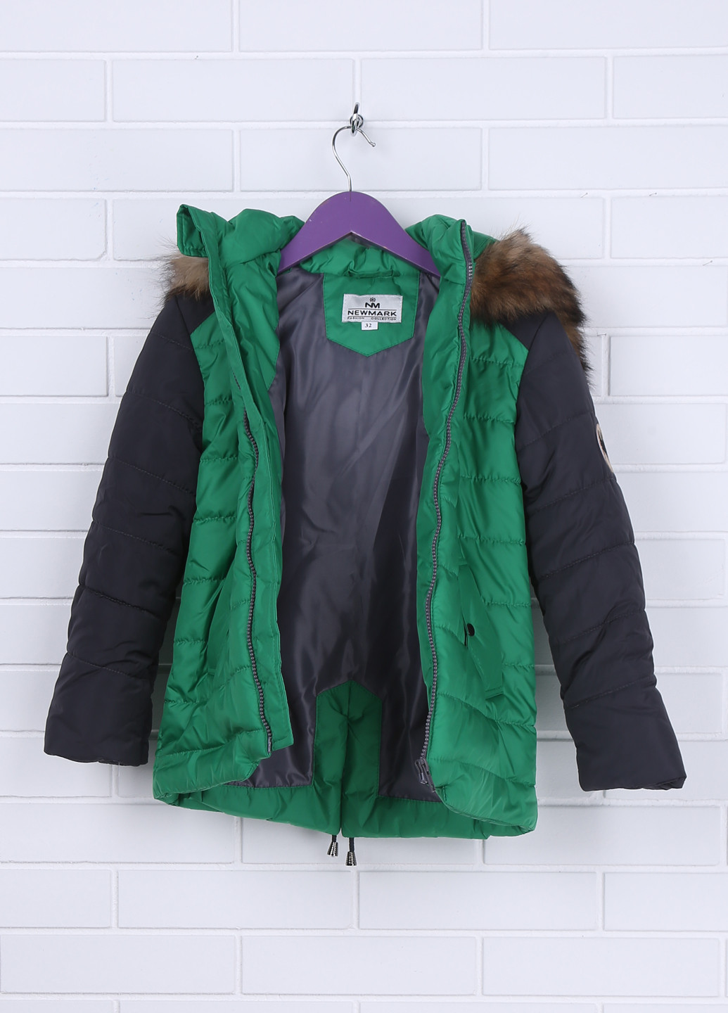 Зеленая зимняя куртка New Mark