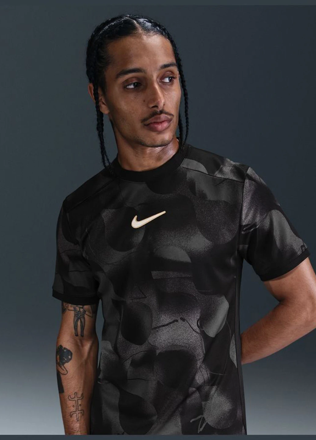 Темно-серая футболка Nike Nike M DF ACD+ TOP SS GX