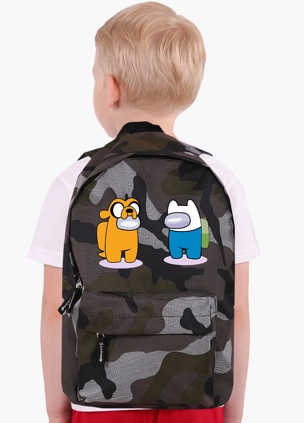 Детский рюкзак Амонг Ас Время приключений Фин и Джейк (Among Us Adventure Time Finn & Jake) (9263-2414) MobiPrint (217075302)