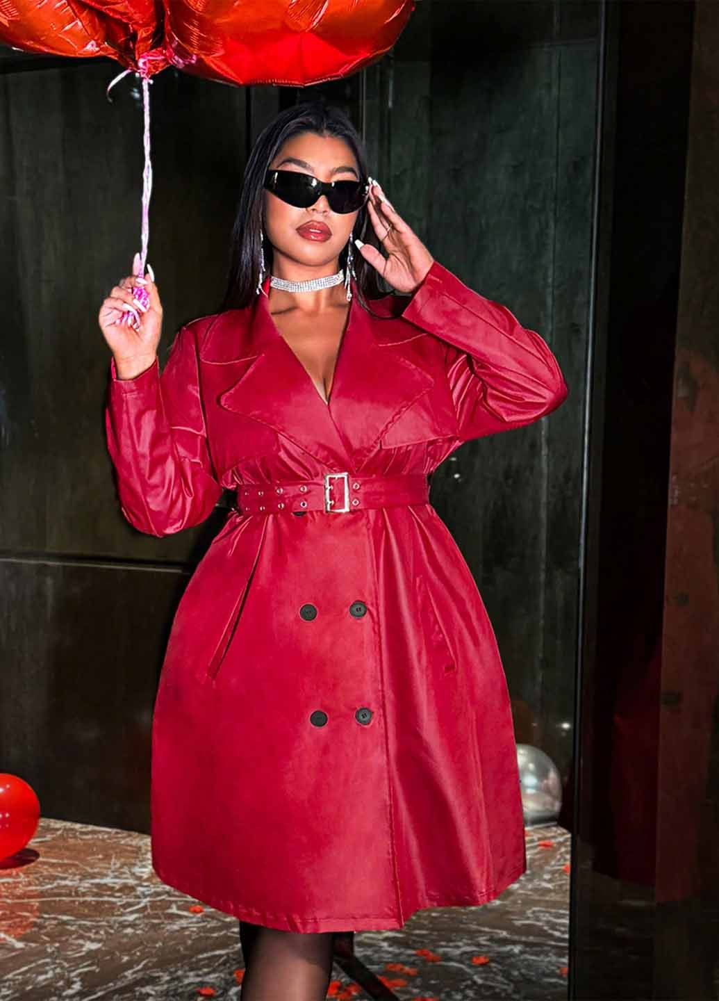 Плащ SHEIN тренчкот на гудзиках демісезон (367574055)