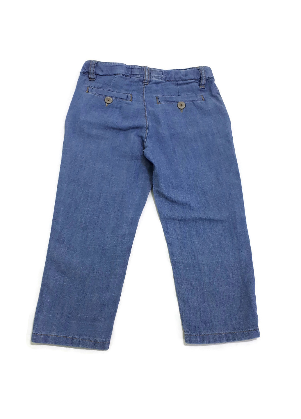 Темно-голубые демисезонные прямые джинсы H&M