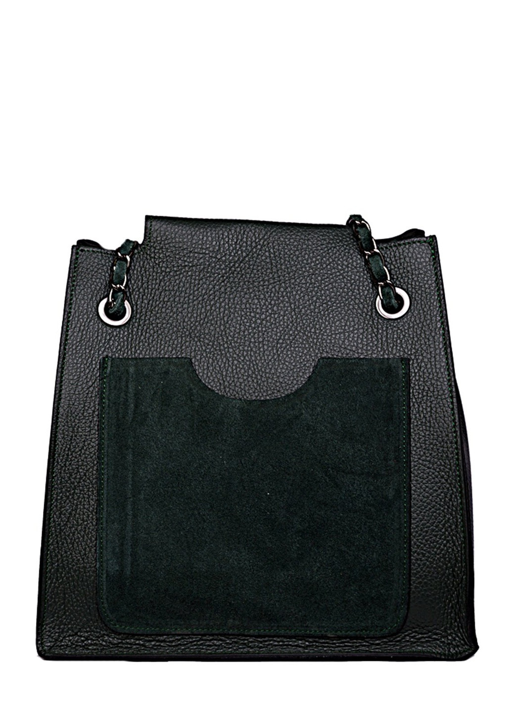 Темно-зеленая кожаная сумка-тоут Conte Frostini (254368118)