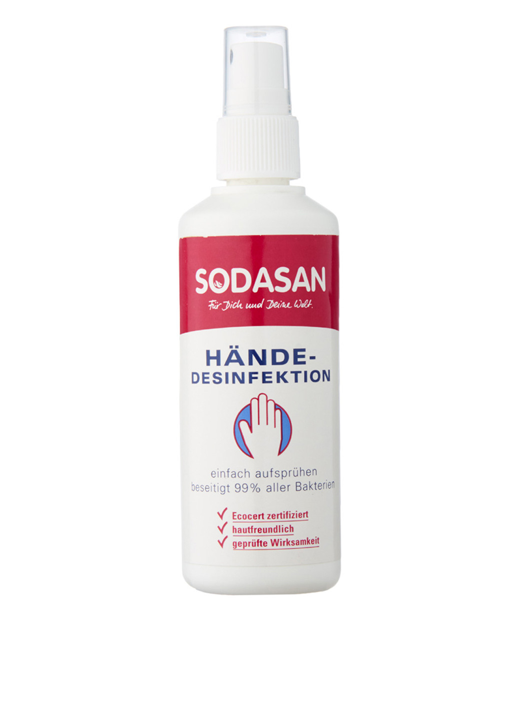 Органическое антибактериальное средство для рук, 100 мл Sodasan (79090376)