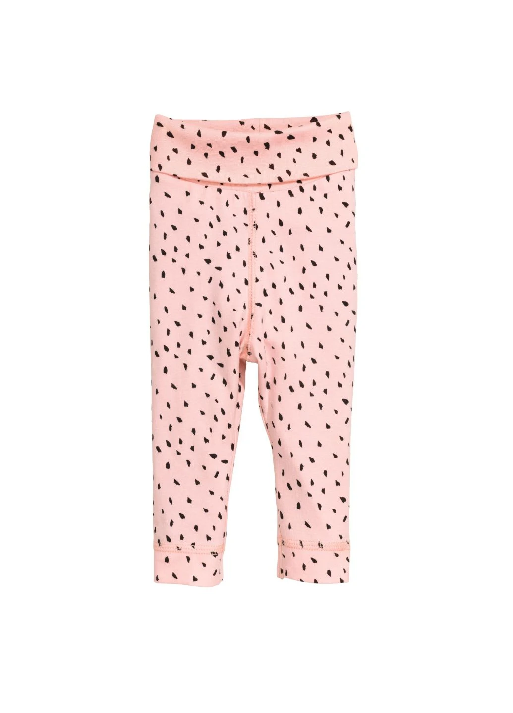 Розовые кэжуал демисезонные брюки H&M