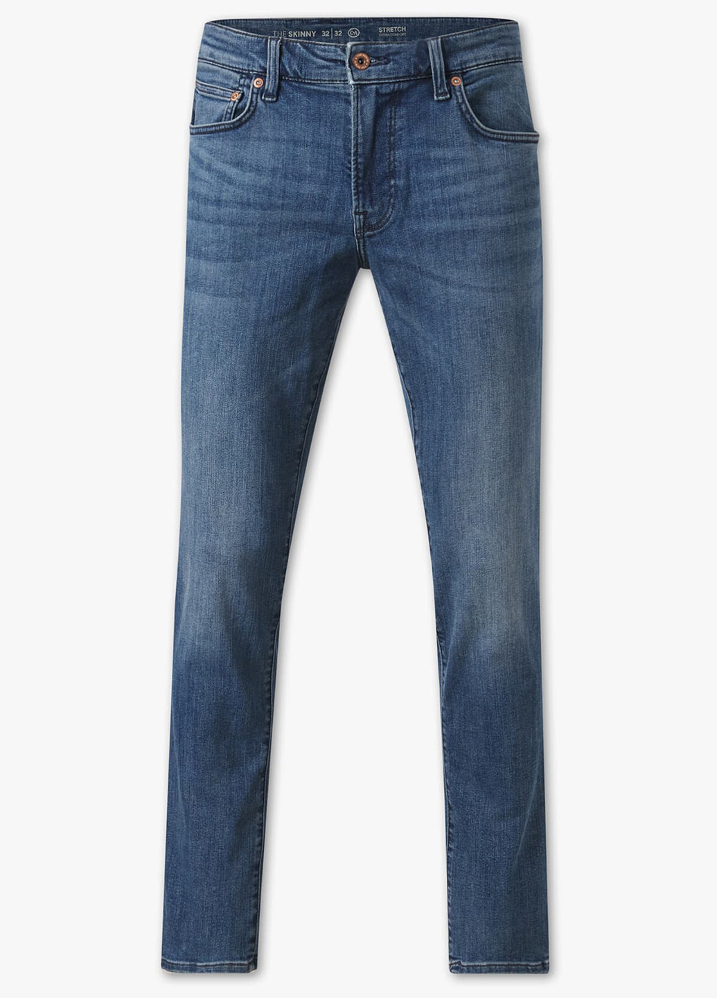 Синие демисезонные зауженные, слим джинсы C&A