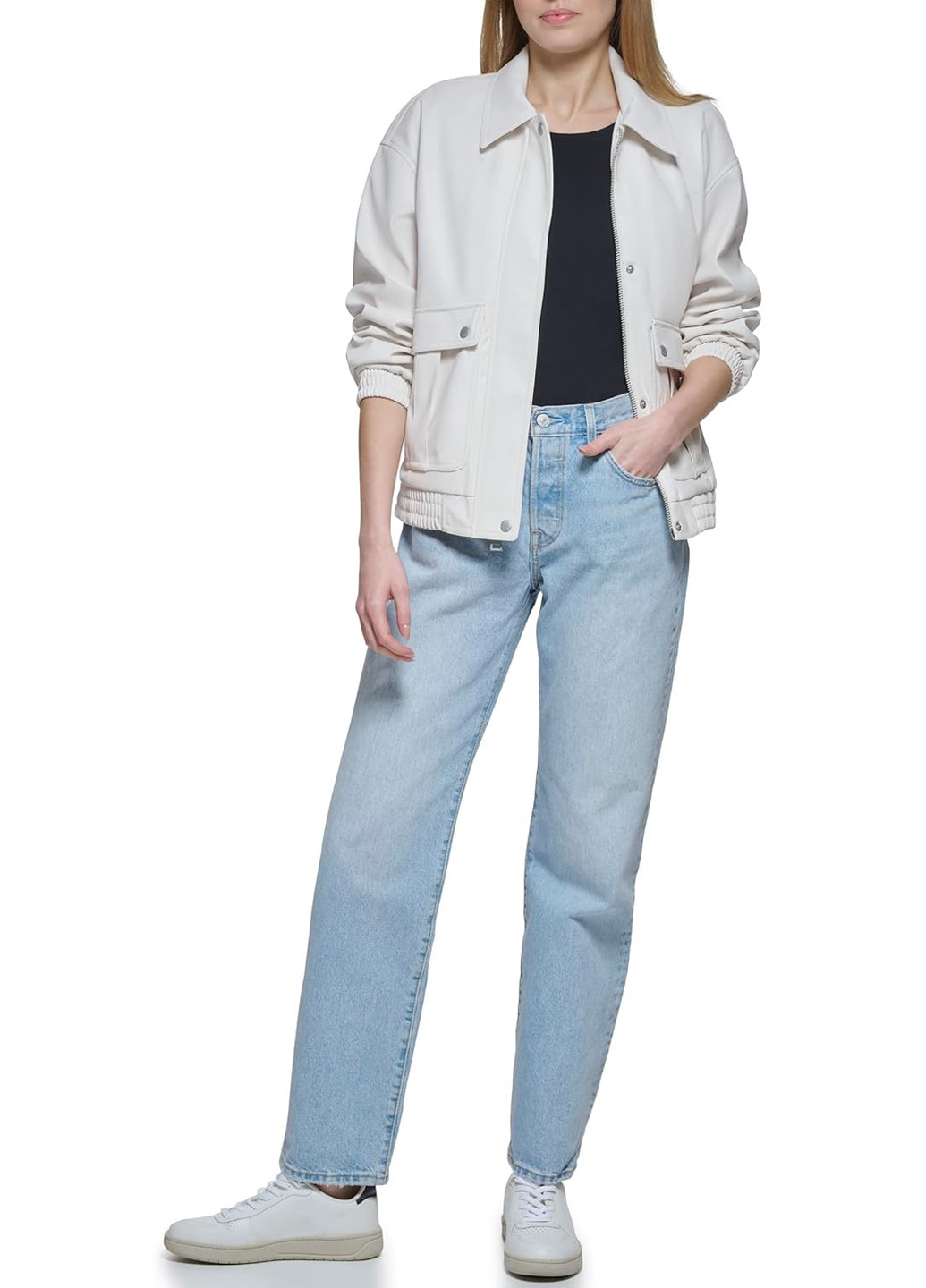 Белая демисезонная куртка Levi's