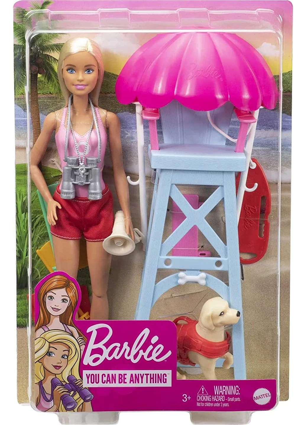 Ігровий набір Barbie Пляжний рятувальник Барбі (GTX69) Mattel (255665365)