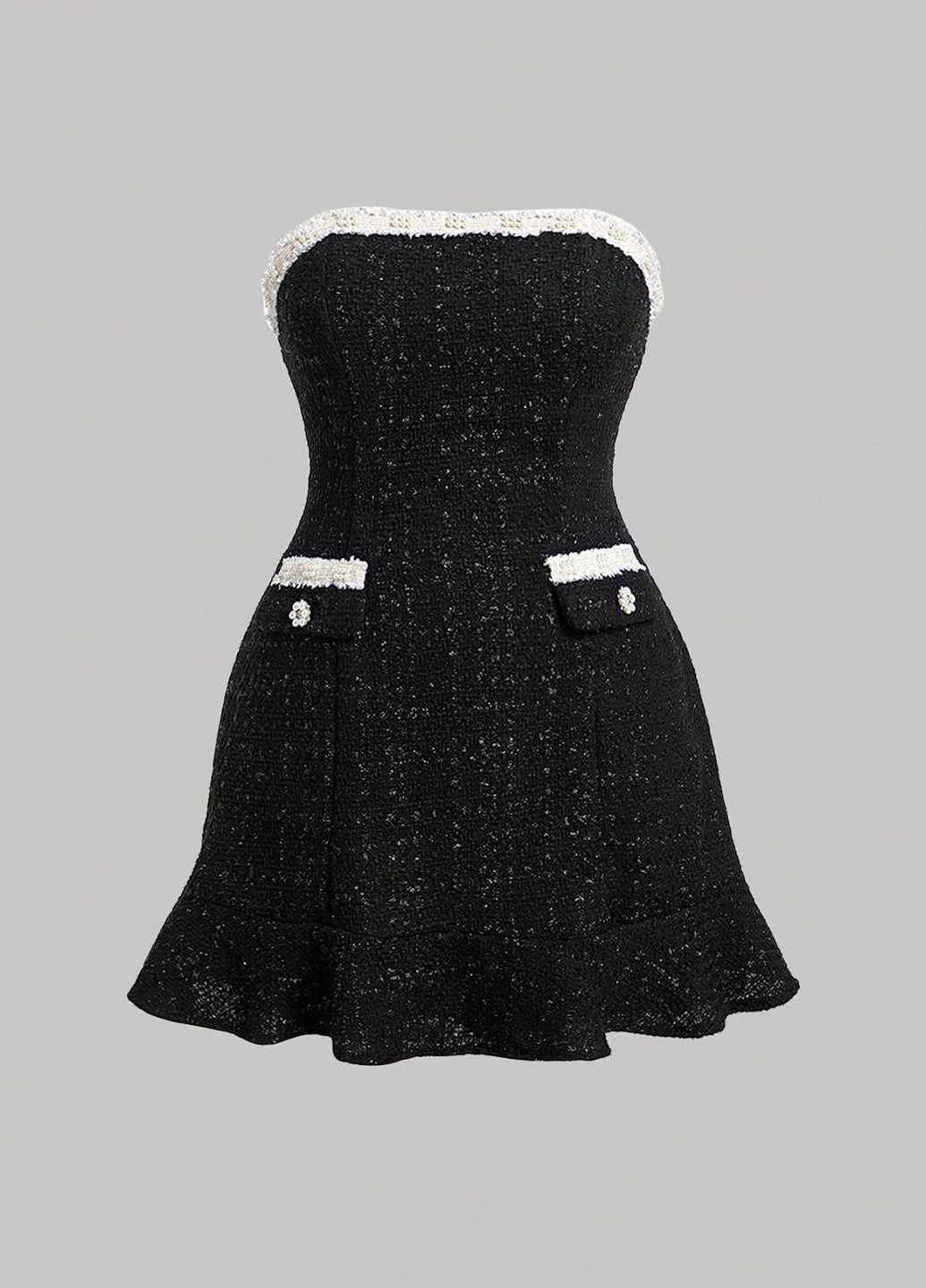 Чорна кежуал сукня кльош SHEIN однотонна