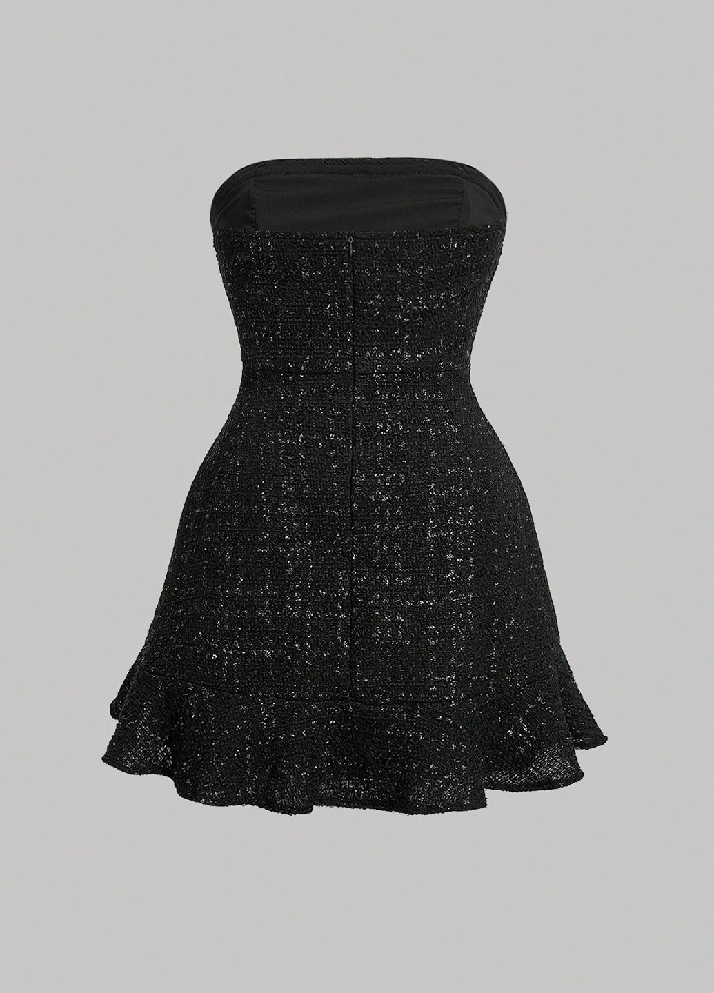 Чорна кежуал сукня кльош SHEIN однотонна