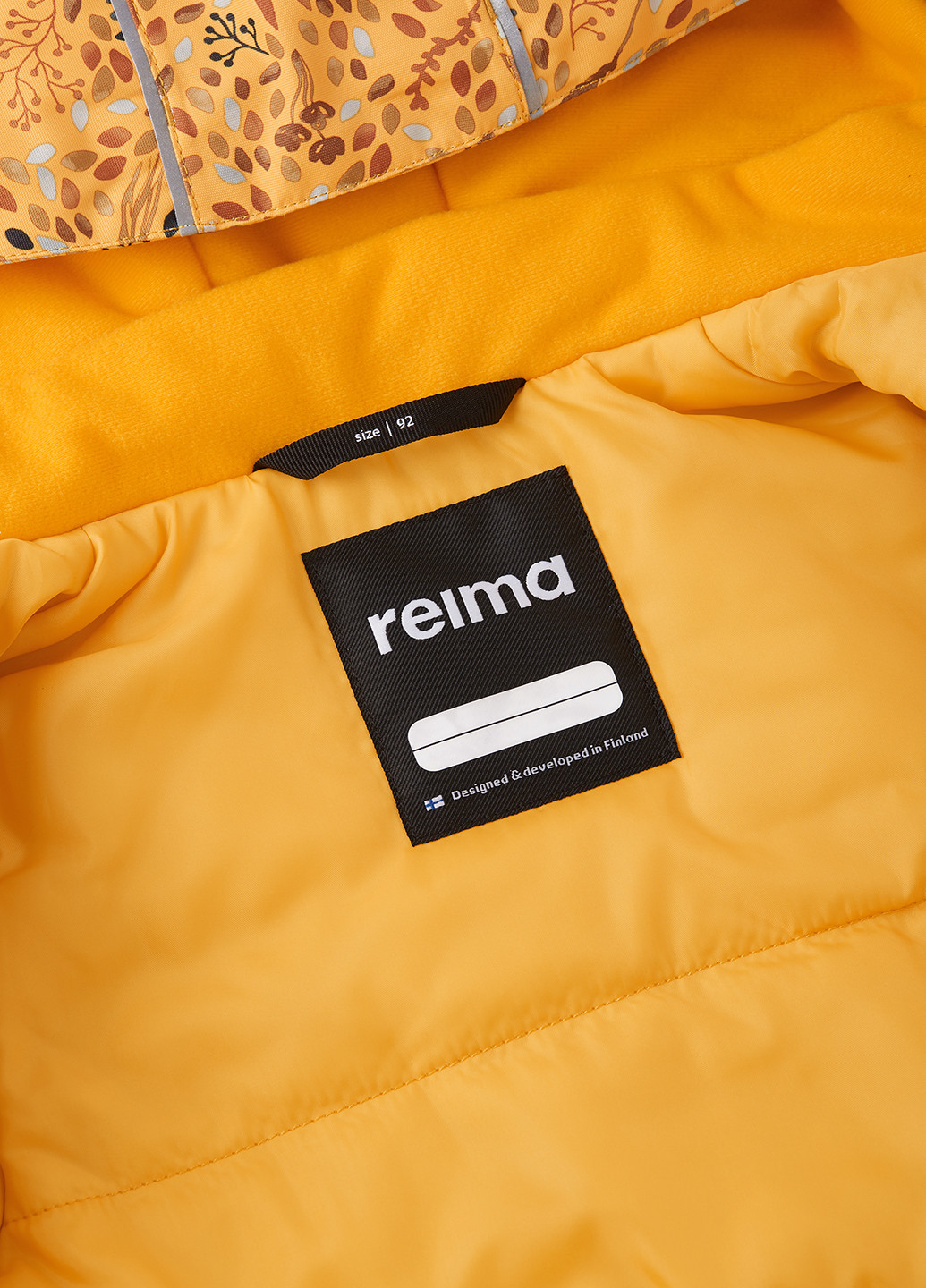 Желтая зимняя куртка зимняя Reima Kuhmoinen