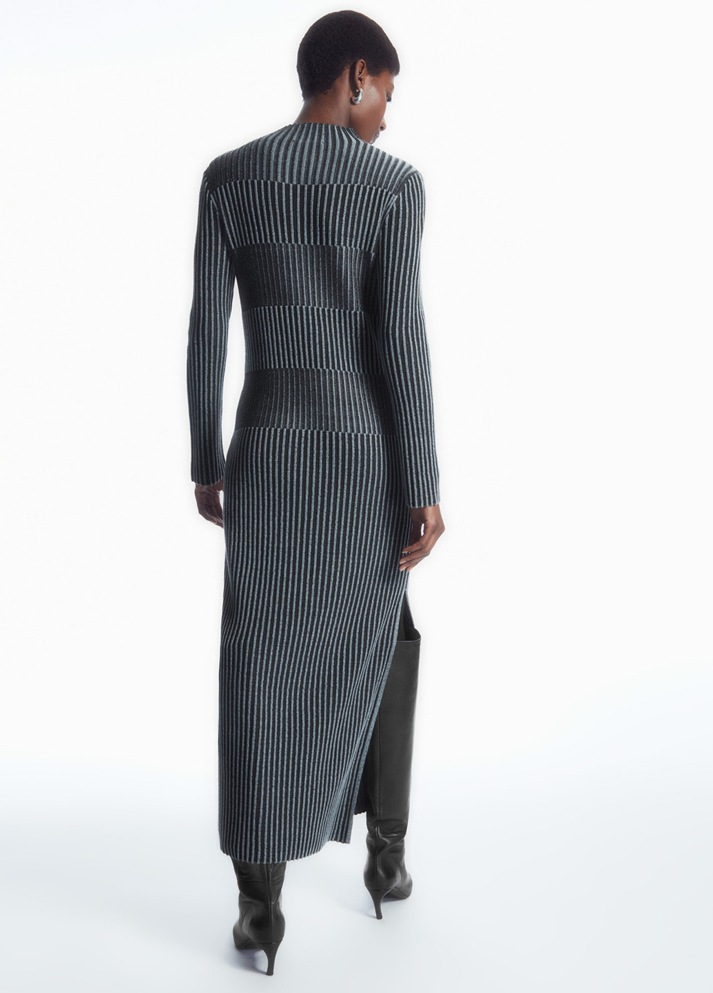 Комбінована кежуал сукня сукня светр Cos в смужку