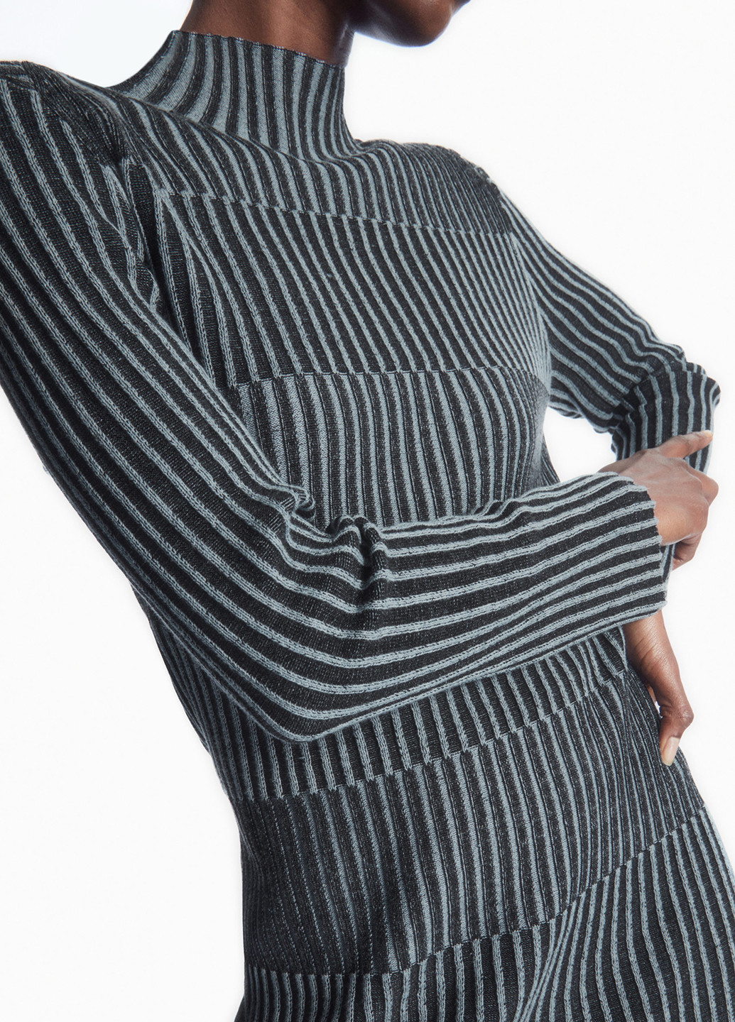 Комбінована кежуал сукня сукня светр Cos в смужку