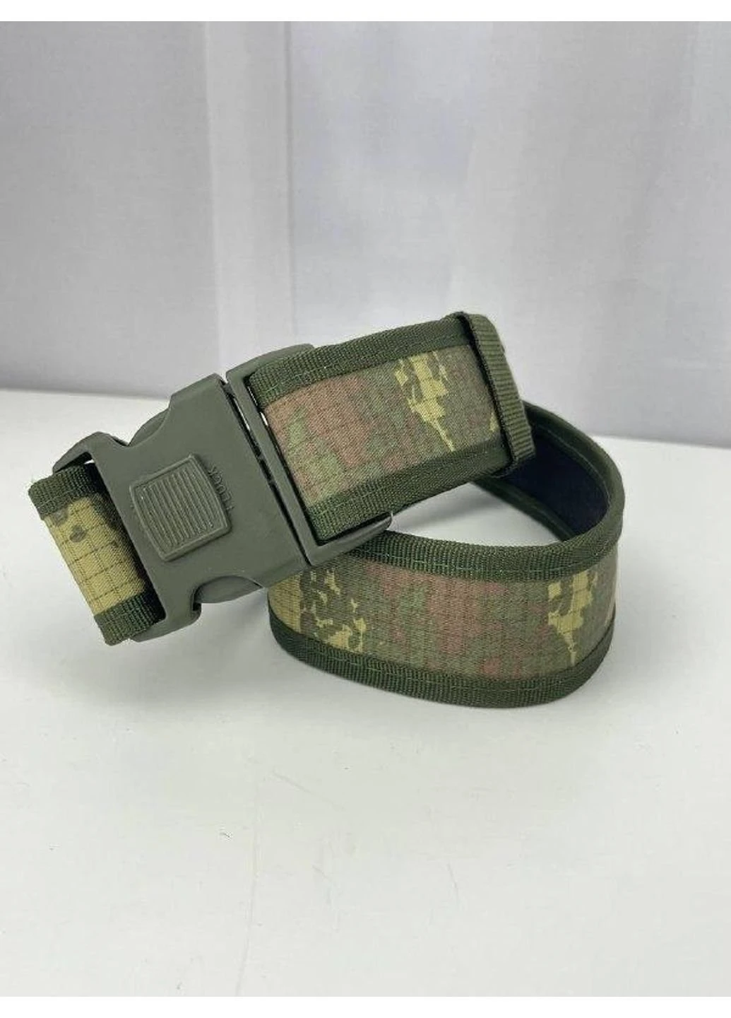 Ремінь тактичний чоловічий регульований ЗСУ 6724 128х4,7 см оливковий No Brand (253744244)