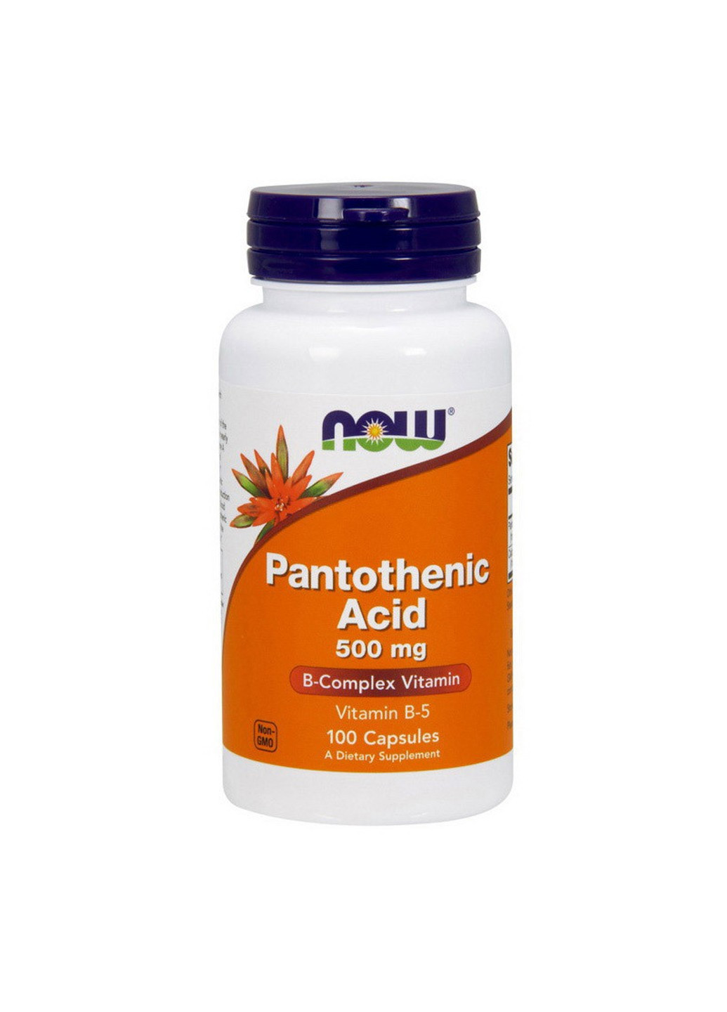 Пантотеновая кислота Pantothenic Acid 500 mg (100 капс) витамин б5 нау фудс Now Foods (255408678)